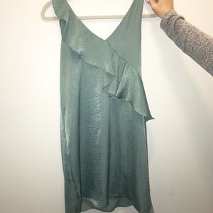 Blue/Green Satin dress